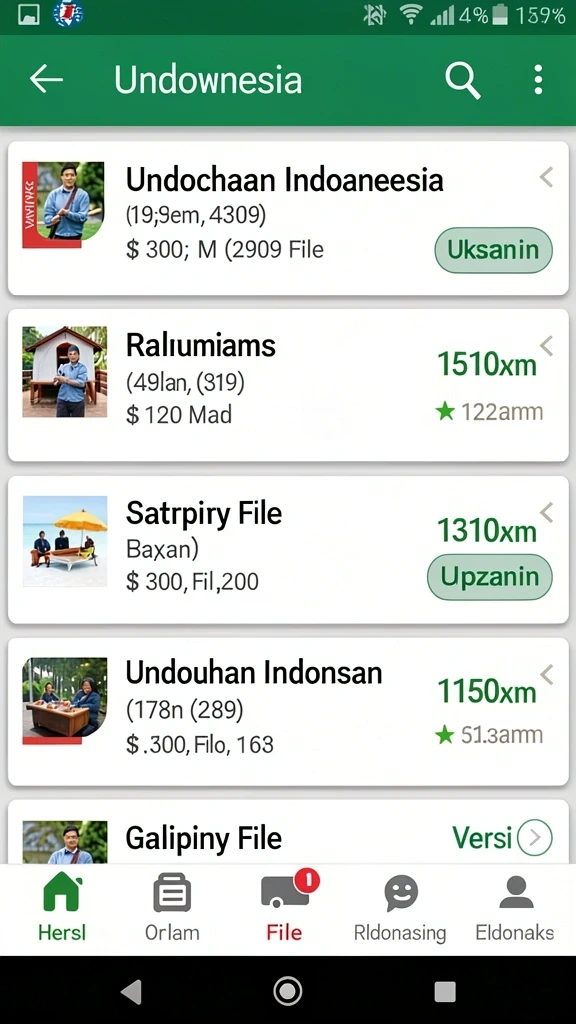 Antarmuka aplikasi yang menarik dan mudah digunakan.