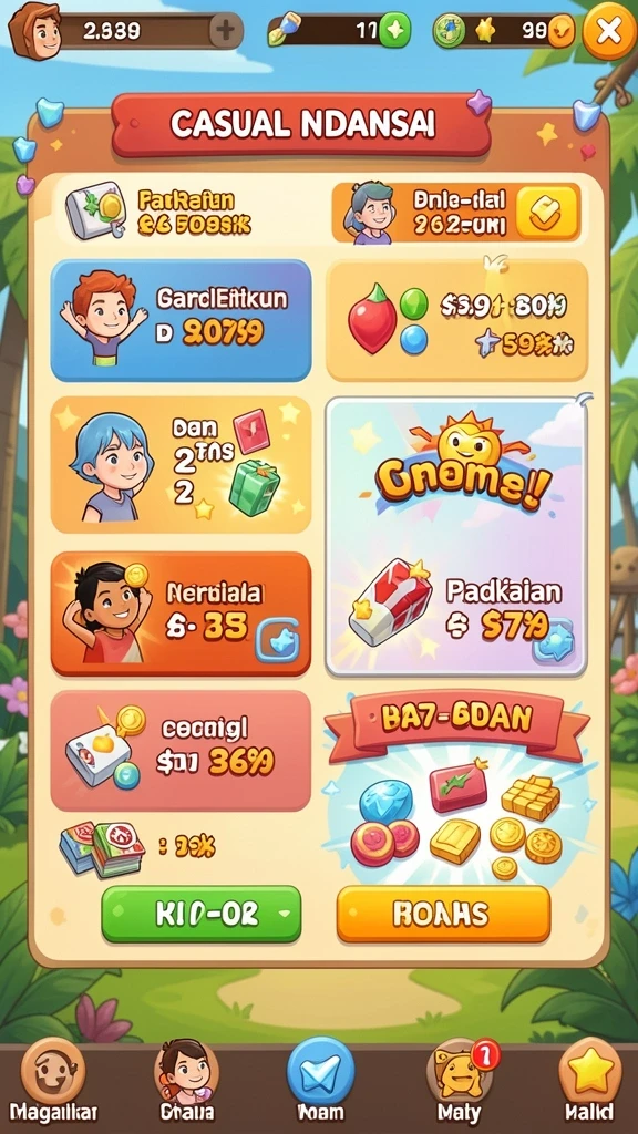 Fitur interaksi sosial yang menghibur.
