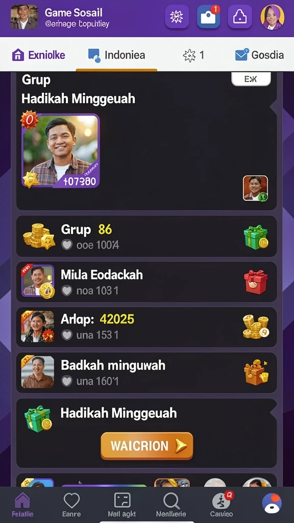 Gambar ini menampilkan pilihan permainan yang bervariasi di BENTO4D.