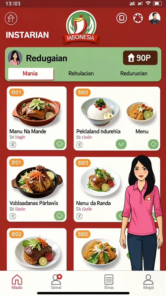 Beragam karakter dan tim yang bisa dipilih.