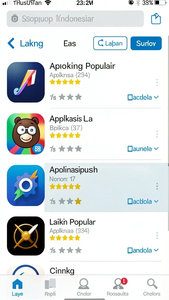 Fitur leaderboard untuk melihat peringkat pemain.