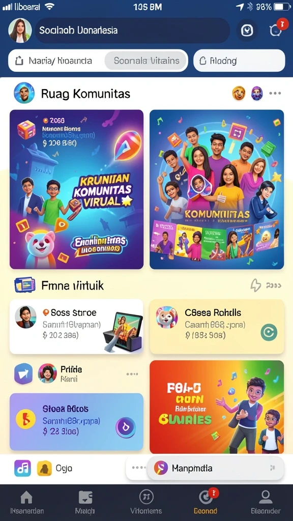 Berbagai pilihan permainan yang menarik untuk dimainkan.