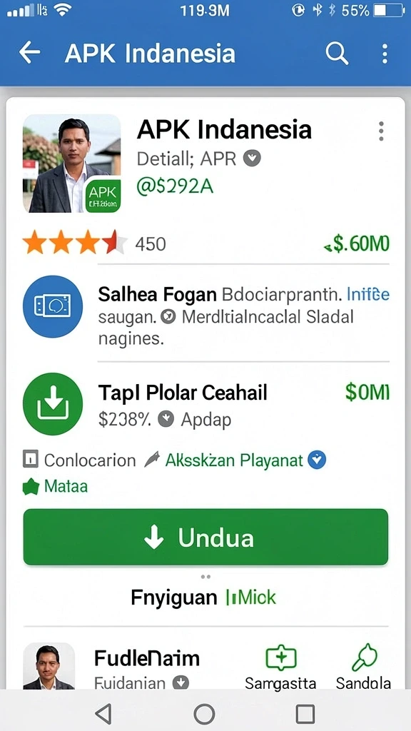Tampilan antarmuka utama yang intuitif dan menarik.