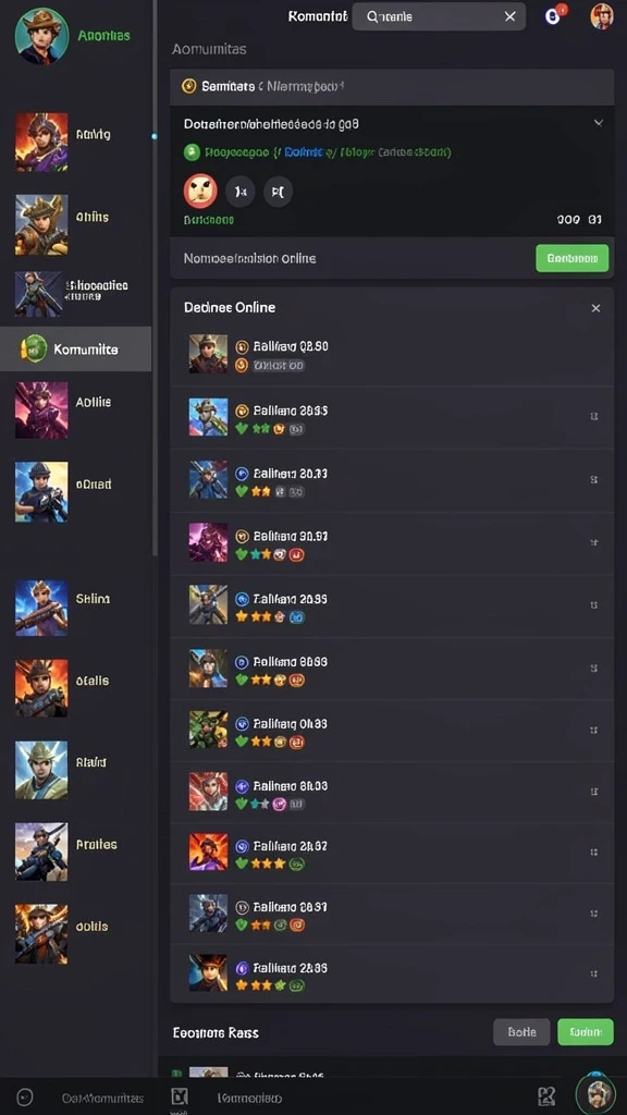 Screenshot memperlihatkan berbagai karakter yang bisa dimainkan.