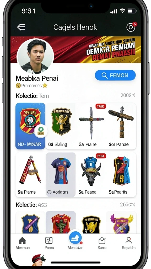 Level permainan yang penuh tantangan dan variasi.