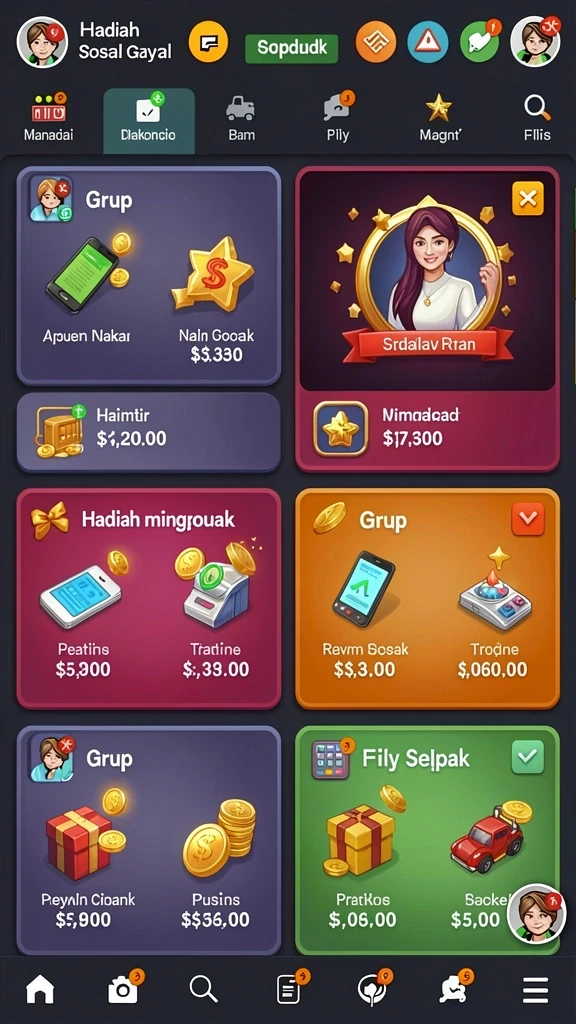 Pengguna dapat menikmati berbagai jenis permainan yang seru.
