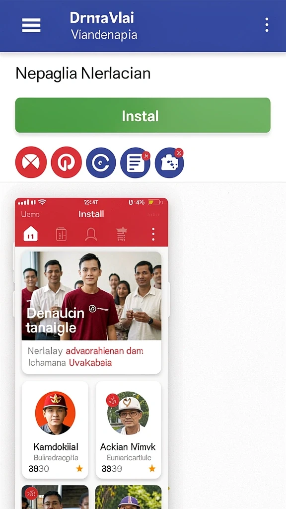 Tampilan utama aplikasi KIJANGWIN yang menarik.