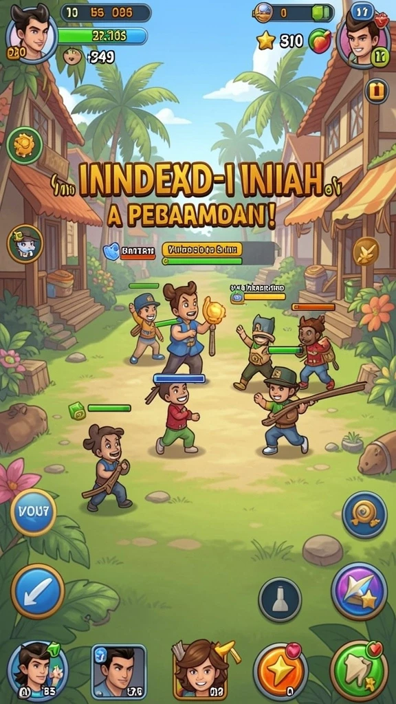Tampilan antarmuka permainan yang menarik.
