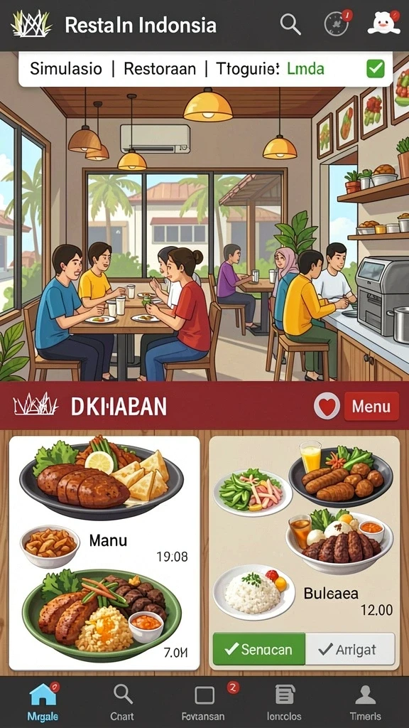Tampilan antarmuka yang bersih dan menarik.