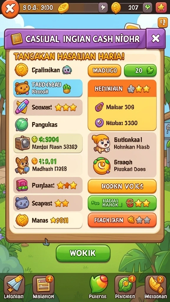 Fitur kompetisi yang menarik dan seru.