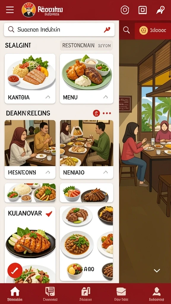 Tampilan awal yang menarik dan informatif.