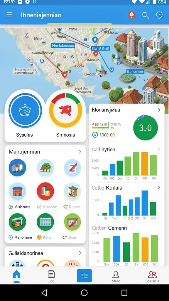 Screenshot memperlihatkan sistem peningkatan karakter dengan berbagai item.