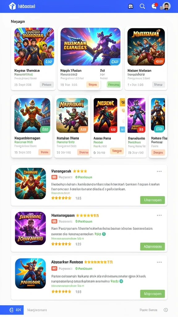 Level menantang yang memicu adrenalin pemain.