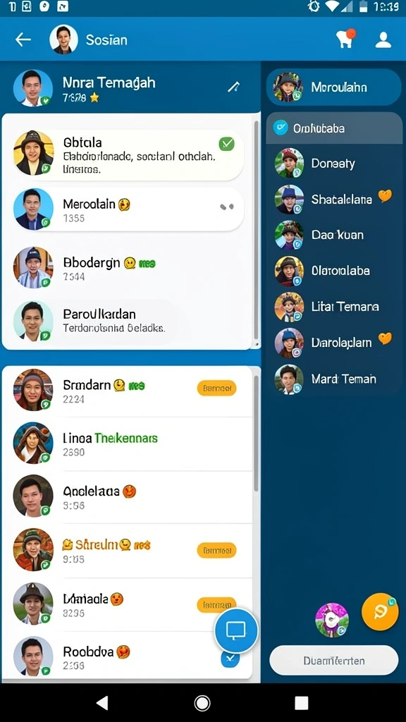 Karakter dengan kemampuan unik untuk setiap strategi permainan.