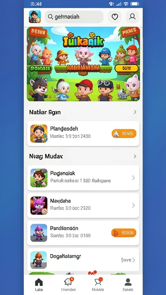 Tampilan utama aplikasi SL999 yang menarik.