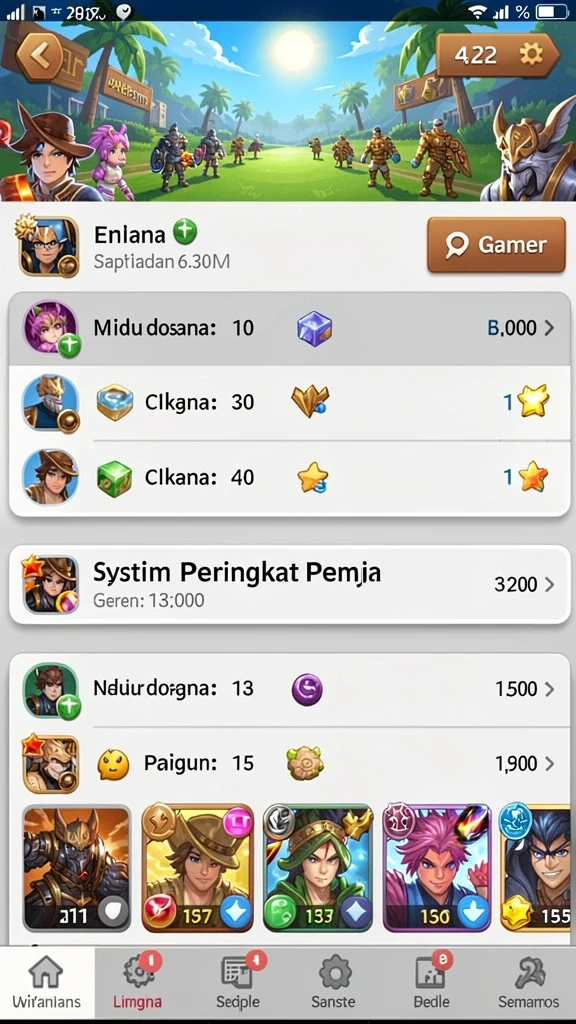 Tampilan grafis yang memukau dan berwarna.