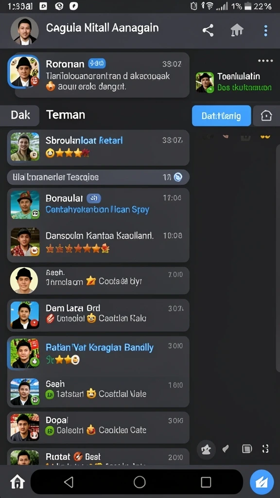 Tampilan antarmuka V98 yang menarik dan ramah pengguna.