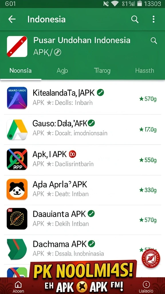 Tampilan utama antarmuka VC55 yang menarik.