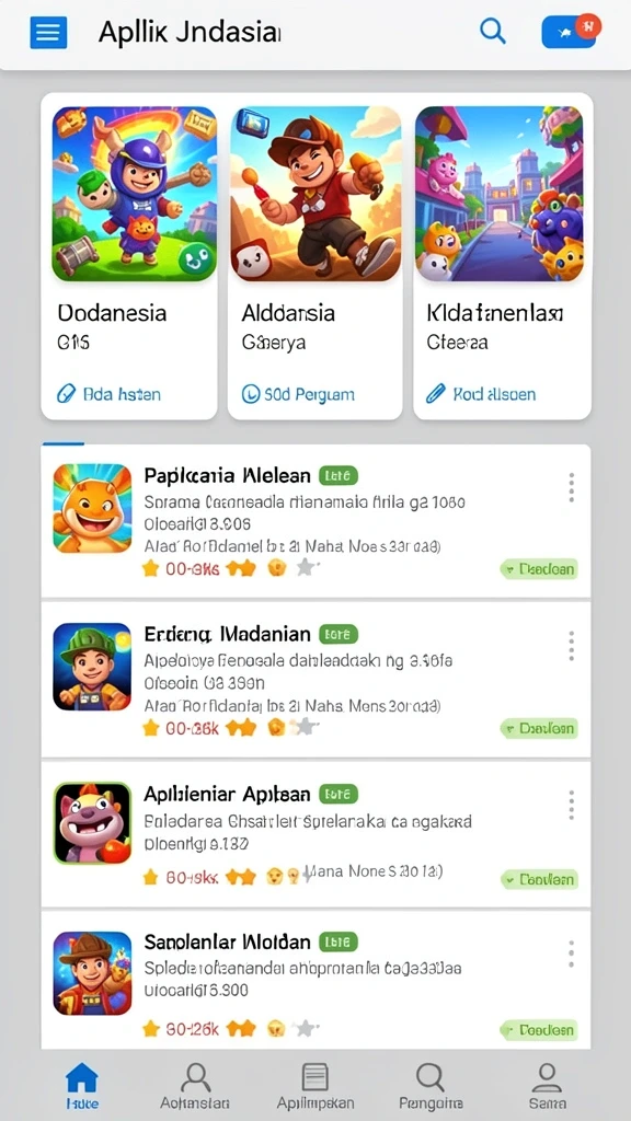 Tampilan antarmuka yang menarik dan user-friendly.